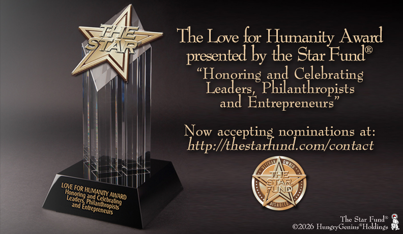 LOVE FOR HUMANITY AWARD HONORS LEADERS, PHILANTHROPISTS, ENTREPRENEURS AND ARTISTS